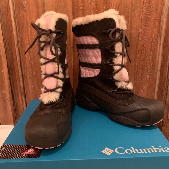 Columbia Youth Heather Canyon Snowboots Size 6 - Picture 4 of 16